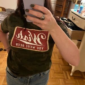 “Wish you were beer” tee